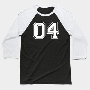 JERESEY NUMBER 04 Baseball T-Shirt